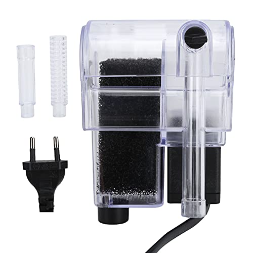 Hapivida Aquarium Filter 250L/H hängt auf der Rückseite Aquarium Außenfilter EU Stecker 220V für Aquarium Ökologisches Aquarium von Hapivida