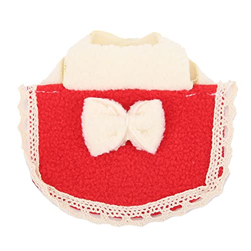 Kaninchen Kleidung Haustier Mantel Winter Warm Bunny Kostüme Haustier Kleidung Zubehör für Zwerghamster Hamster Frettchen Chinchilla(L-Rot) von Hapivida