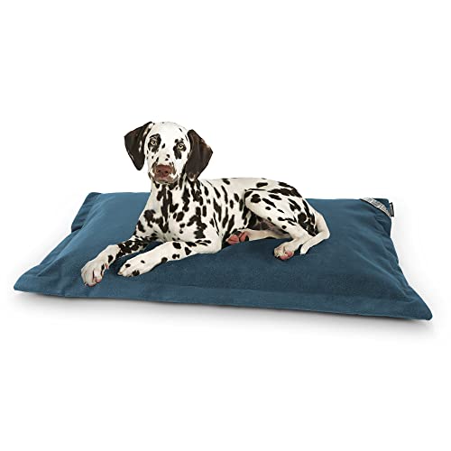 Happers Hundebett oder Katzenbett. Aquaclean Gewebe Abnehmbarer Bezug in Gletschergrau und Größe M von Happers