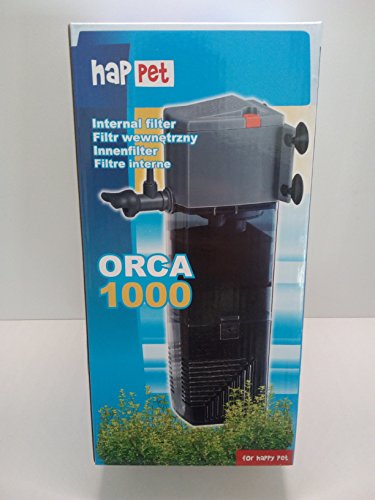 Happet ORCA Kompakt Innenfilter inkl. Aktivkohle box Filter BIO Aquariumfilter Aquafilter (Happet Orca 1000) von Happet