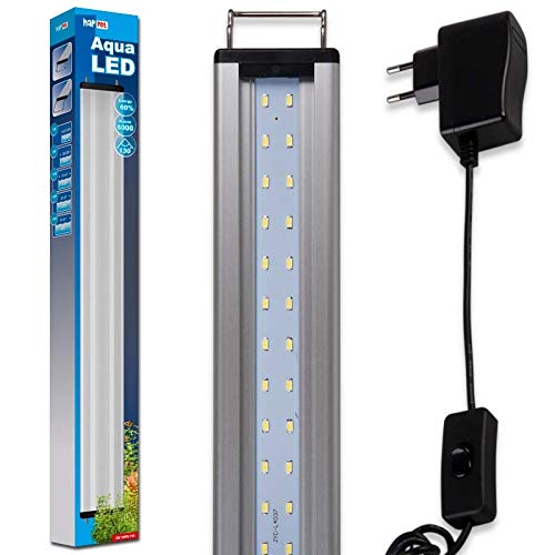 happet AquaLED Aquarium LED Beleuchtung, Aquariumleuchte für Ihre Zierfischaquarien ALS Aquariumlampen und Aufsetzleuchte im Süßwasser ALS Tageslicht und Pflanzenlicht einsetzbar (LB15, 37-47 cm) von Happet