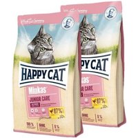 HAPPY CAT Minkas Trockenfutter Katze Junior, Care, Geflügel 2x10 kg von Happy Cat