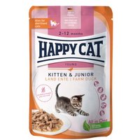 HAPPY CAT Young Meat in Sauce Kitten & Junior Land Ente 20x85 g von Happy Cat