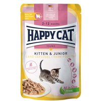 HAPPY CAT Young Meat in Sauce Kitten & Junior Land Geflügel 20x85 g von Happy Cat