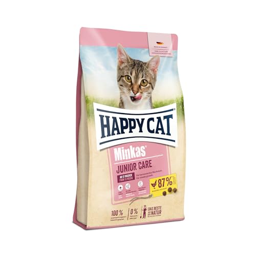 Happy Cat 70399 – Happy Cat Minkas Junior Care Geflügel 500 g – Trockenfutter für Jungkatzen 13 Wochen bis 12 Monate – 500 g Inhalt von Happy Cat