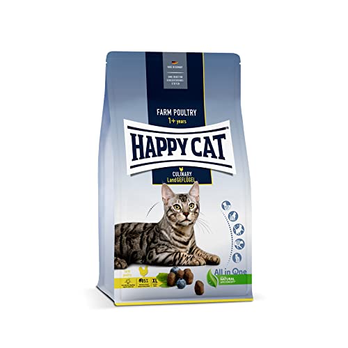 Happy Cat 70568 - Culinary Adult Land Geflügel - Katzen-Trockenfutter für ausgewachsene Katzen und Kater - 300 g Inhalt von Happy Cat