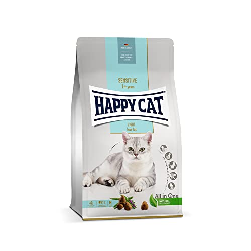 Happy Cat 70603 - Care Adult Light - Trockenfutter mit Geflügel für übergewichtige Katzen und Kater - 1,3 kg Inhalt von Happy Cat