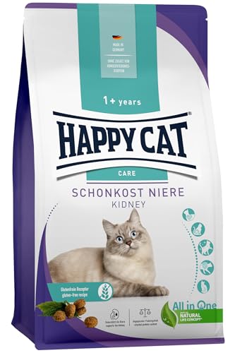 Happy Cat 70606 - Sensitive Schonkost Niere - nierenschonendes Katzen-Trockenfutter mit Geflügel - 300 g Inhalt von Happy Cat