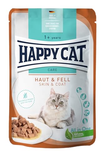 Happy Cat Care Meat in Sauce Haut & Fell Pouch 85 g von Happy Cat