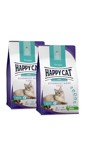 Happy Cat - Care Schonkost Niere M - nierenschonendes Trockenfutter für Katzen & Kater 2x4 kg von Happy Cat