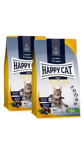 Happy Cat - Culinary Adult Land-Geflügel M - Trockenfutter für ausgewachsene Katzen & Kater 2x10 kg von Happy Cat