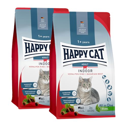 Happy Cat Culinary Adult Voralpen Rind M - Katzen-Trockenfutter für ausgewachsene Katzen und Kater - 2X 4 kg von Happy Cat