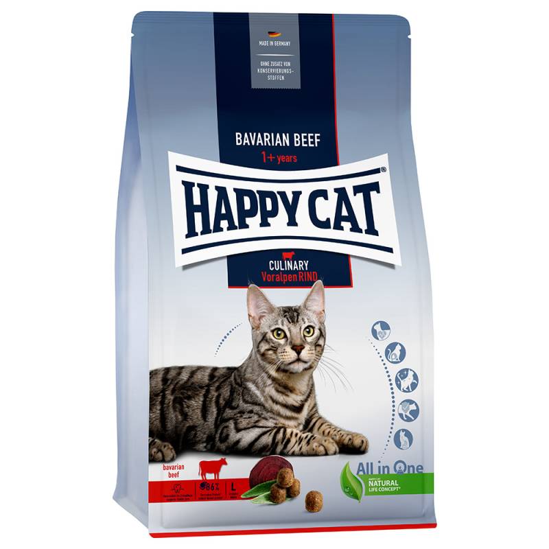 Happy Cat Culinary Adult Voralpen-Rind - Sparpaket: 2 x 10 kg von Happy Cat