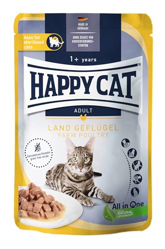 Happy Cat Culinary Meat in Sauce Land Geflügel Pouch 85 g von Happy Cat