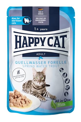 Happy Cat Culinary Meat in Sauce Quellwasser Forelle Pouch 85 g von Happy Cat