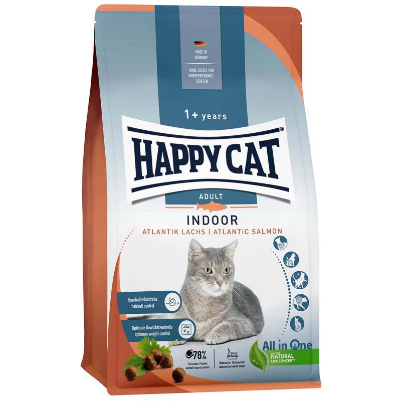 Happy Cat Indoor Adult Atlantik Lachs 3x4kg von Happy Cat