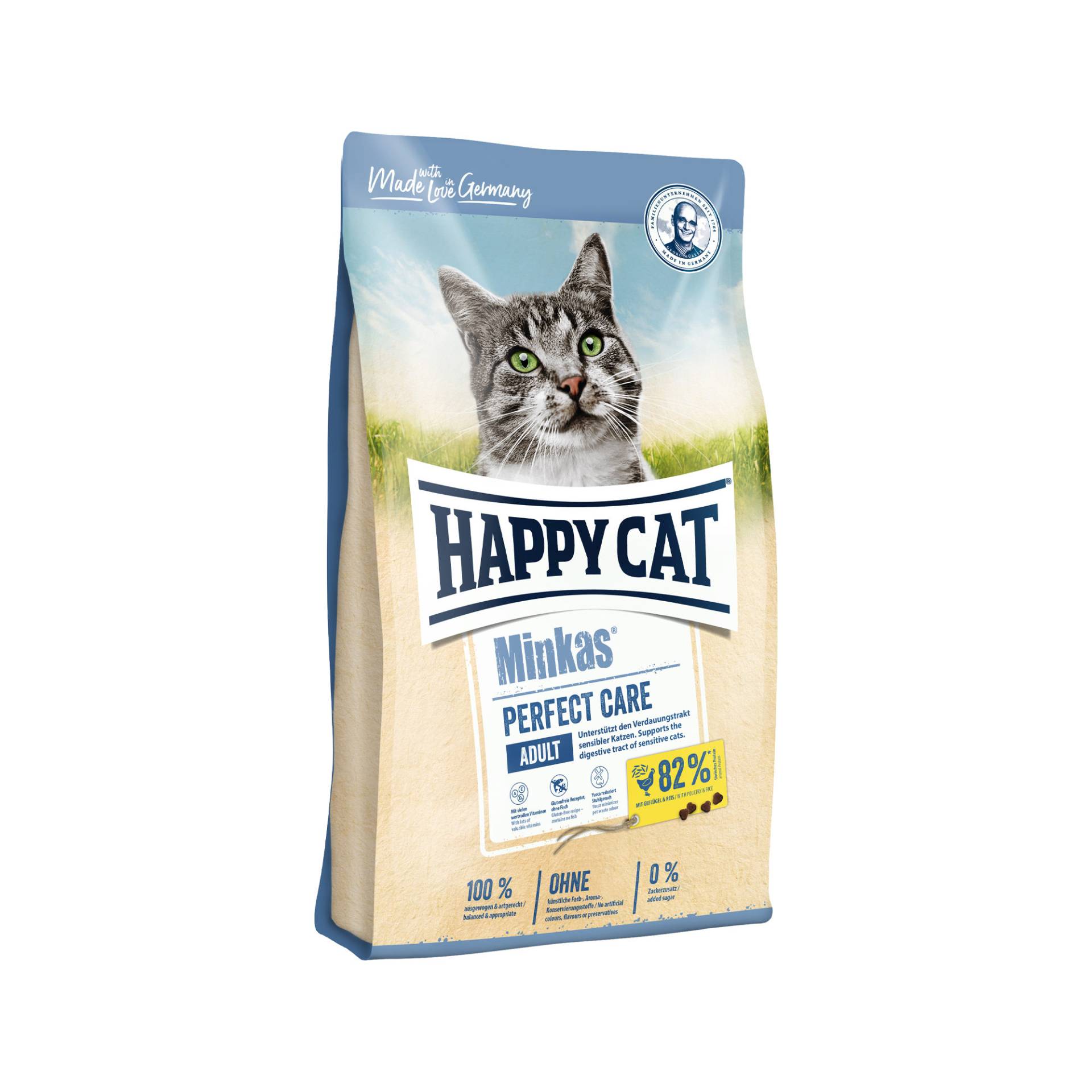 Happy Cat Minkas Adult Perfect Care Katzenfutter - Geflügel & Reis - 500 g von Happy Cat