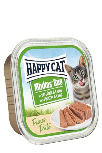 Happy Cat Minkas Duo Geflügel & Lamm Paté 100 g von Happy Cat