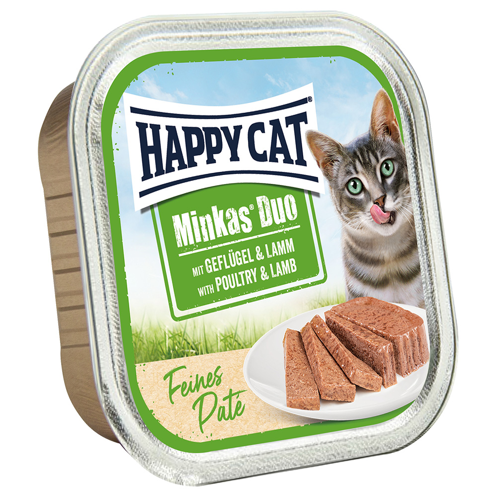Happy Cat Minkas Duo Feines Paté - Geflügel & Lamm 16 x 100 g von Happy Cat