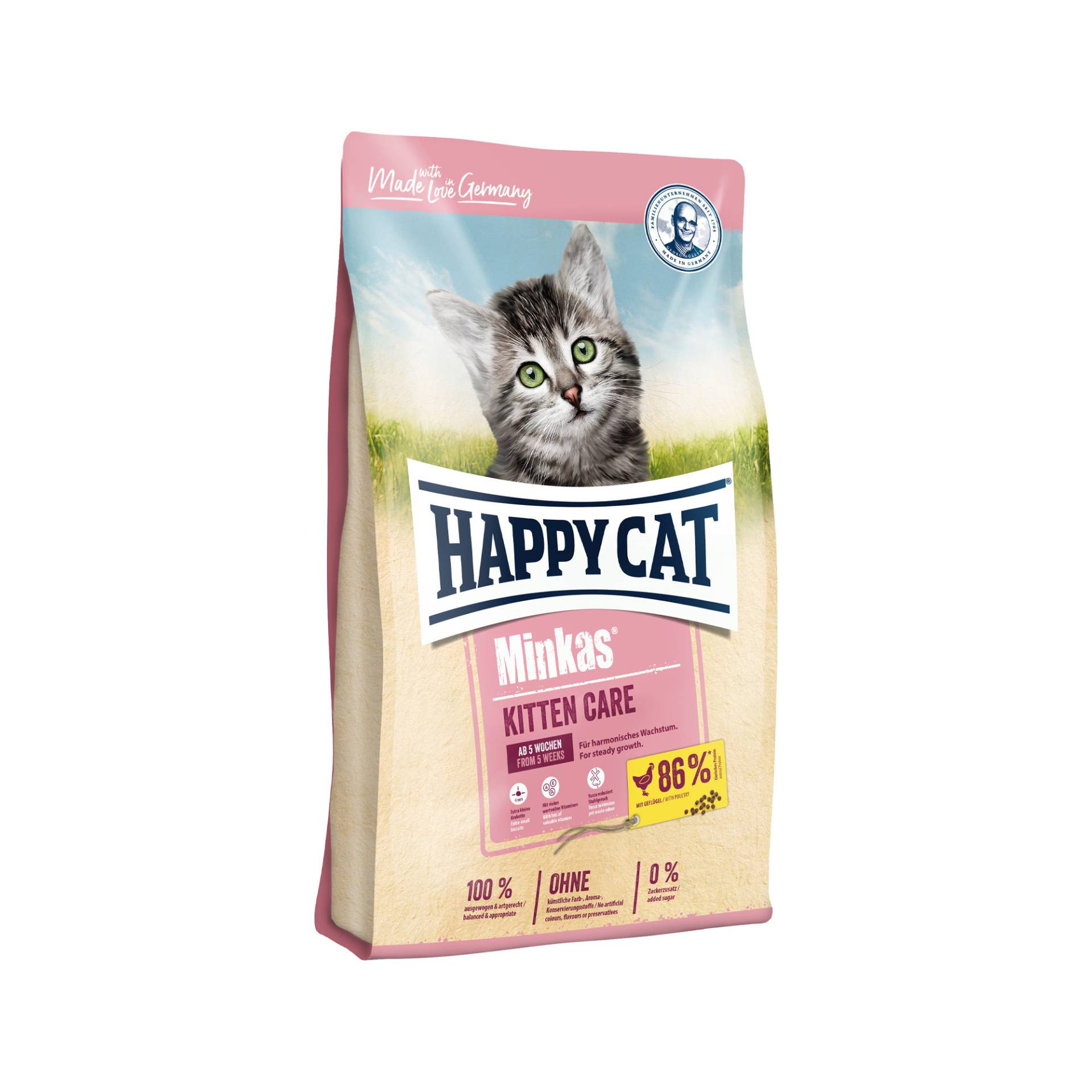 Happy Cat Minkas Kitten Care Katzenfutter - Geflügel - 1,5 kg von Happy Cat