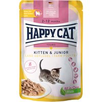 Happy Cat Pouch Meat in Sauce 12 x 85 g - Kitten Land-Geflügel von Happy Cat