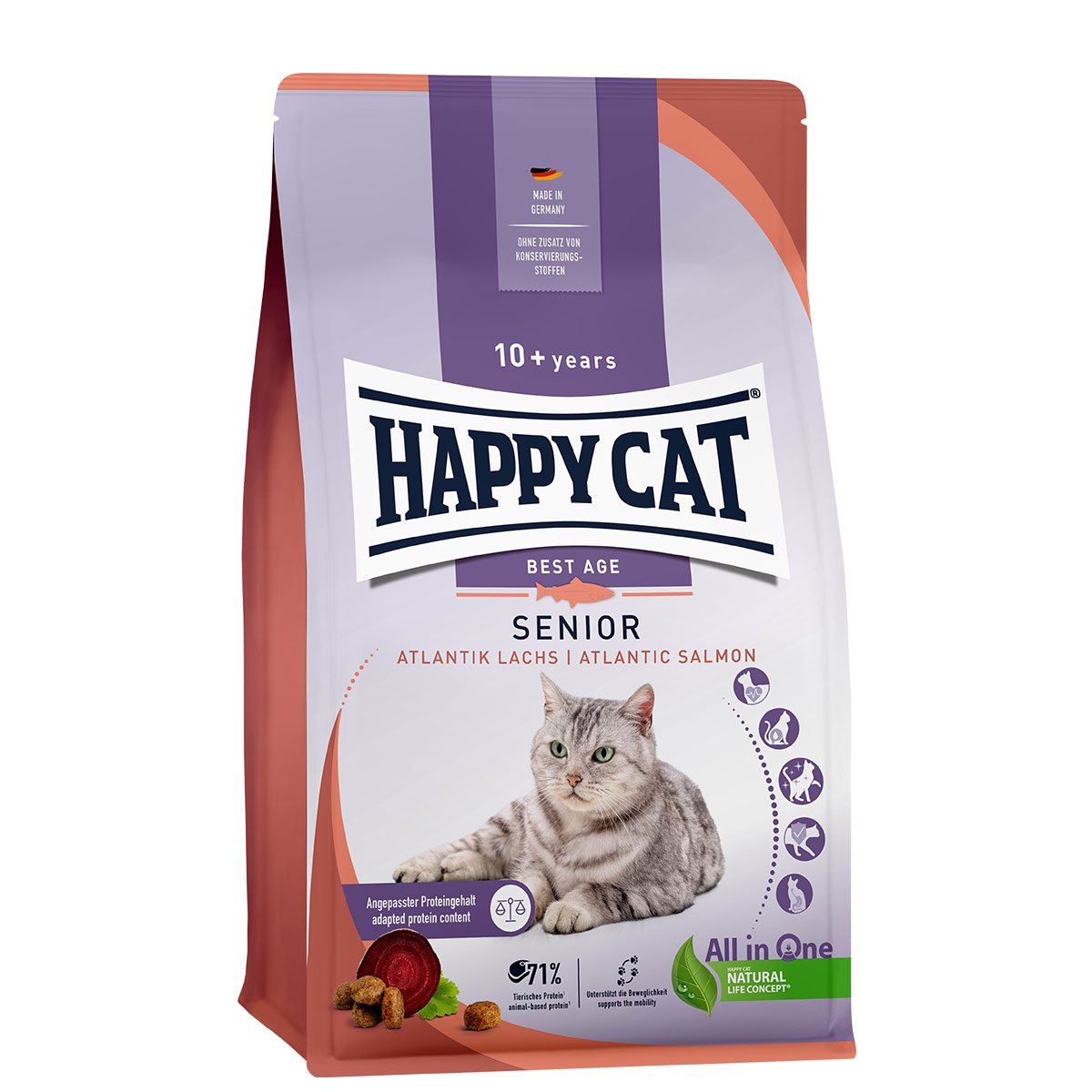 Happy Cat Senior Atlantik Lachs 1,3 kg von Happy Cat