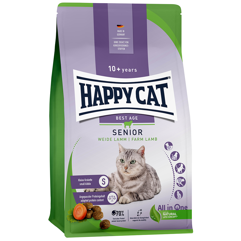 Happy Cat Senior Weide-Lamm  - 4 kg von Happy Cat