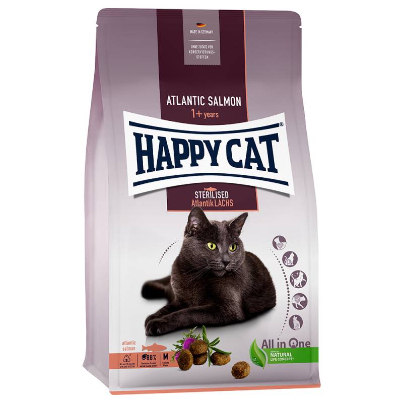 Happy Cat Sterilised Adult Atlantik-Lachs - 10 kg von Happy Cat