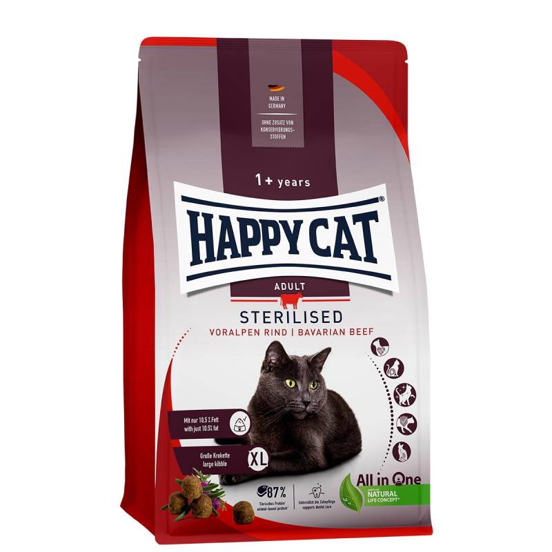 Happy Cat Sterilised Adult Voralpen Rind 1,3kg von Happy Cat