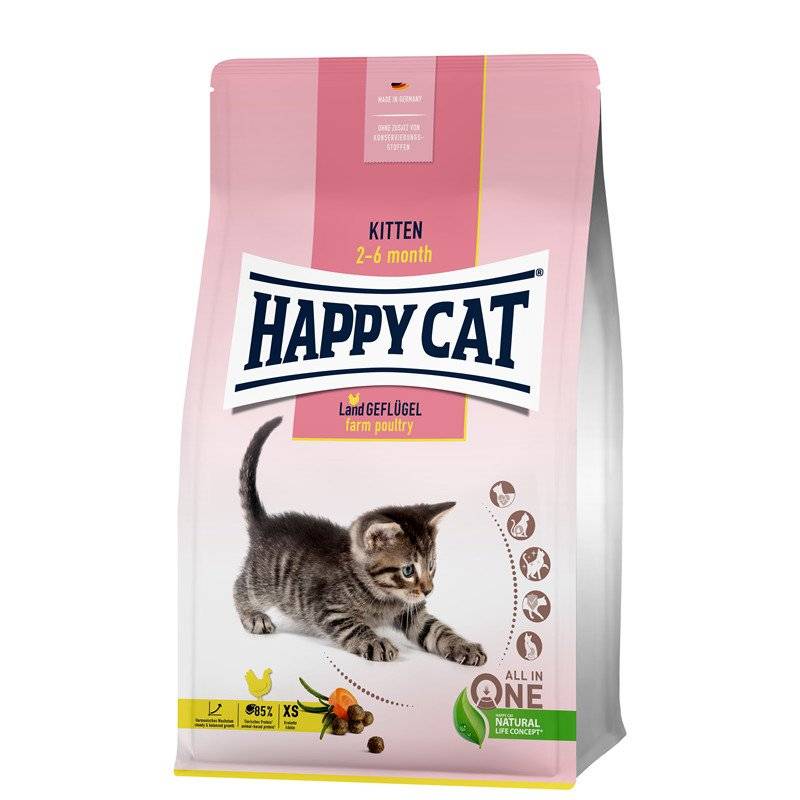 Happy Cat Young Kitten Land Geflügel 1,3kg (8,96 € pro 1 kg) von Happy Cat