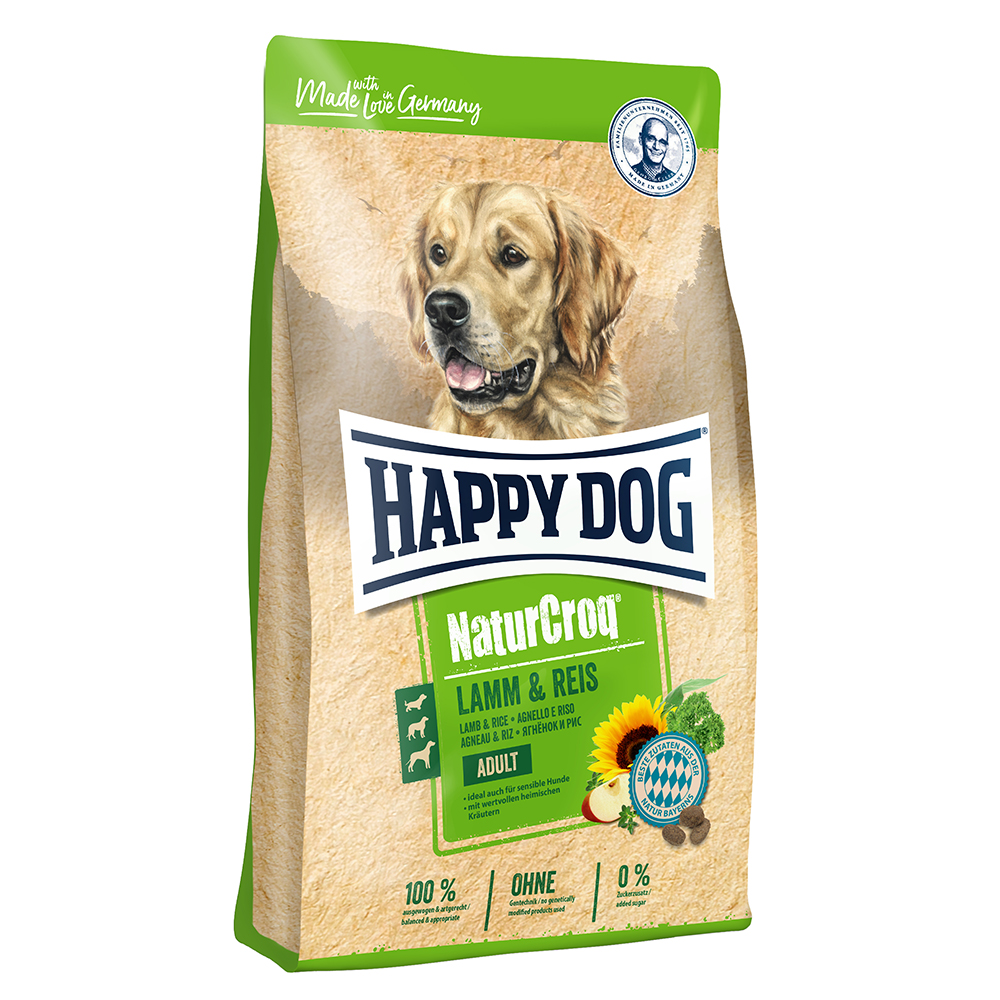 Happy Dog NaturCroq Lamm & Reis Hundefutter - Sparpaket: 2 x 15 kg von Happy Dog NaturCroq