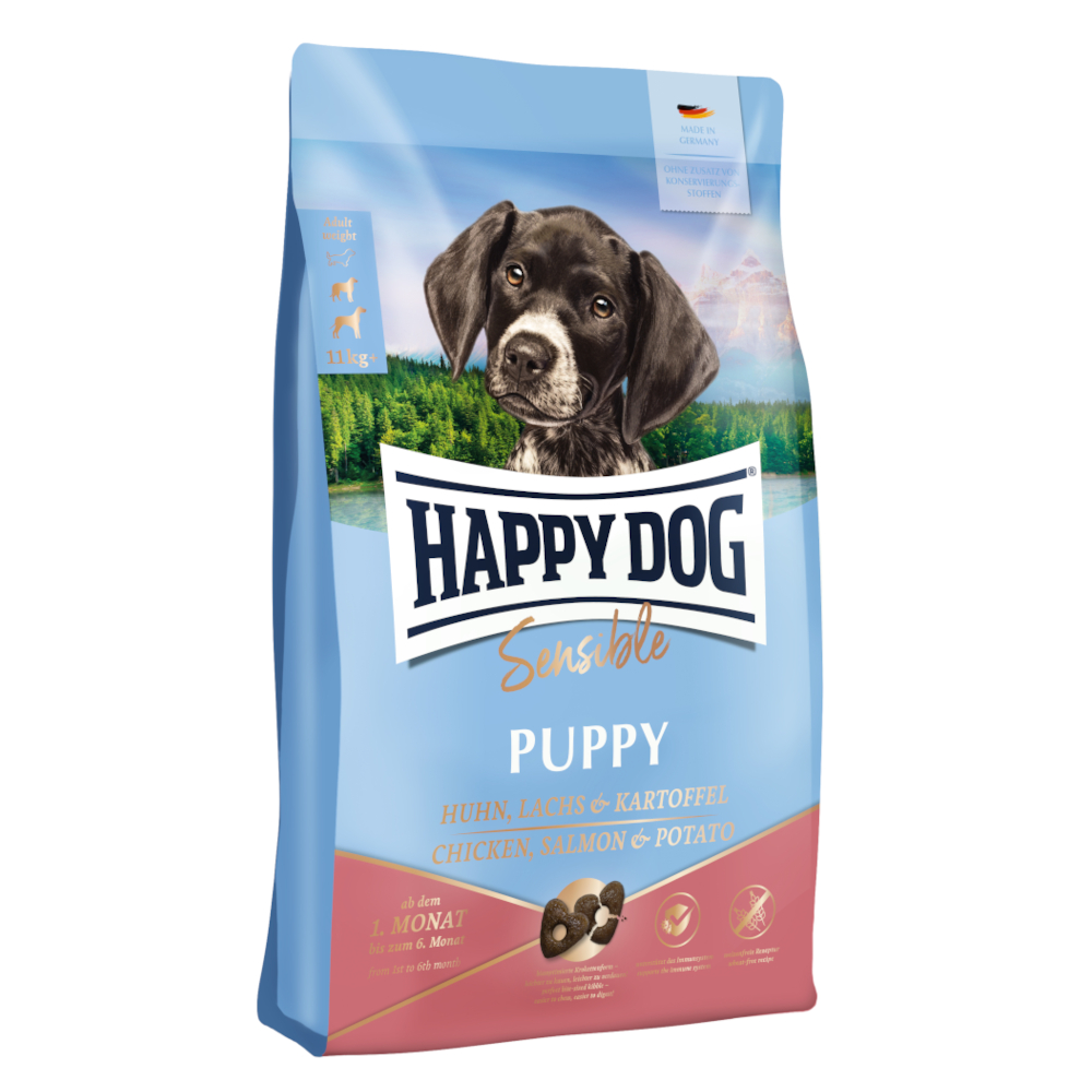 Happy Dog Supreme Sensible Puppy Huhn, Lachs & Kartoffel - Sparpaket: 2 x 10 kg von Happy Dog Supreme Sensible