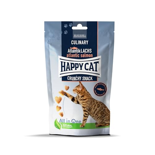 Happy Cat Culinary Crunchy Snack Atlantik-Lachs 10 x 70 g von Happy Dog