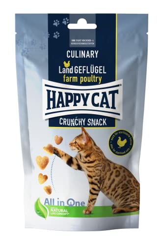 Happy Cat Culinary Crunchy Snack Land-Geflügel 10 x 70 g von Happy Dog