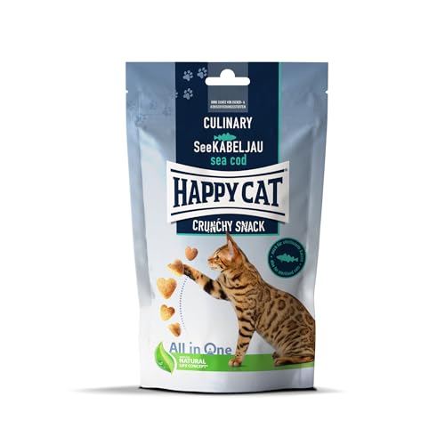 Happy Cat Culinary Crunchy Snack See-Kabeljau 10 x 70 g von Happy Dog