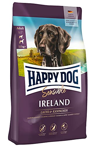 Happy Dog Sensible Ireland - M - Trockenfutter, Hundefutter - Geschmacksrichtung Lachs & Kaninchen - 12,5kg von Happy Dog