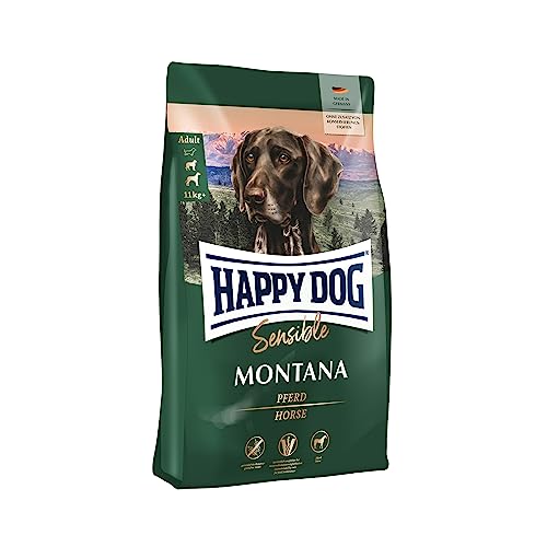 Happy Dog 60486 - Supreme Sensible Montana Pferd - Hunde-Trockenfutter für ausgewachsene Hunde - 4 kg Inhalt von Happy Dog