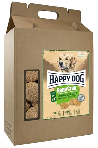 Happy Dog 60743 - NaturCroq Lamm-Reis-Taler - Vollkorn-Snack für mittlere und große Hunde- 5 kg Inhalt von Happy Dog