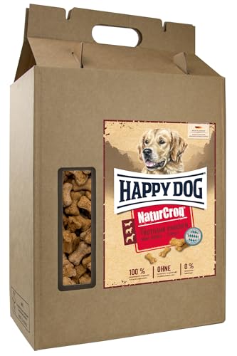 Happy Dog 60752 - NaturCroq Mini Truthahn Knochen - Vollkorn-Snack für kleine, mittlere und große Hunde- 5 kg Inhalt von Happy Dog