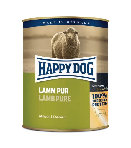 Happy Dog Dose Lamm Pur | 12x 800g Hundenassfutter Vorteilspack von Happy Dog