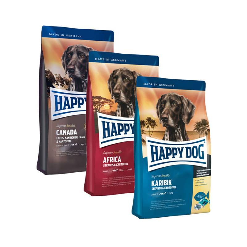 Happy Dog Mixpaket getreidefrei 3x4kg von Happy Dog