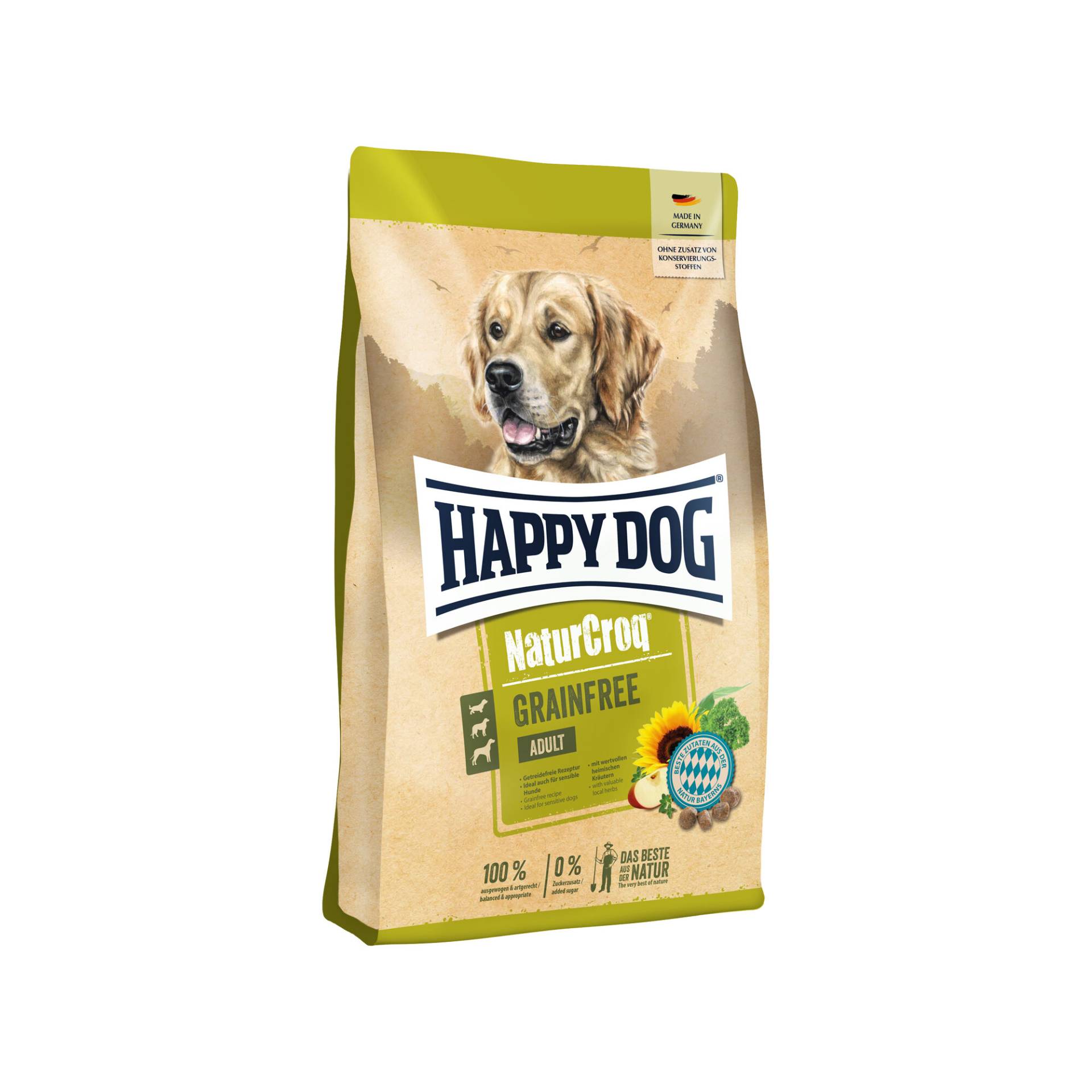 Happy Dog Nature Croq Getreidefrei - Lachs und Geflügel - 11 kg von Happy Dog