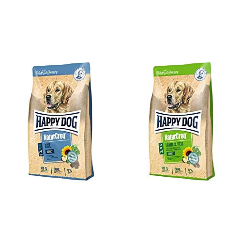 Happy Dog Premium - NaturCroq XXL, 15 kg & Premium - NaturCroq Lamm & Reis, 15 kg von Happy Dog