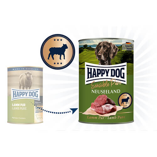 Happy Dog Sensible Pure Neuseeland - Lamm - 6 x 200 g von Happy Dog