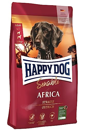 Happy Dog Sensible Africa M 4 kg - Trockenfutter, Geschmacksrichtung Strauss von Happy Dog