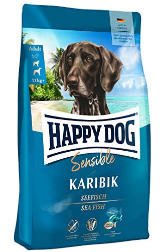 Happy Dog Sensible Karibik M 1 kg - Trockenfutter, Geschmacksrichtung Seefisch von Happy Dog