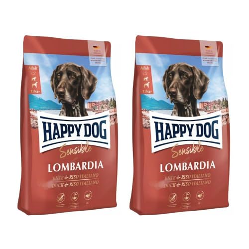 Happy Dog Sensible Lombardia M 2X 1kg - Trockenfutter, Geschmacksrichtung Ente von Happy Dog