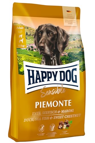 Happy Dog Sensible Piemonte M 1 kg - Trockenfutter, Geschmacksrichtung Ente & Seefisch von Happy Dog