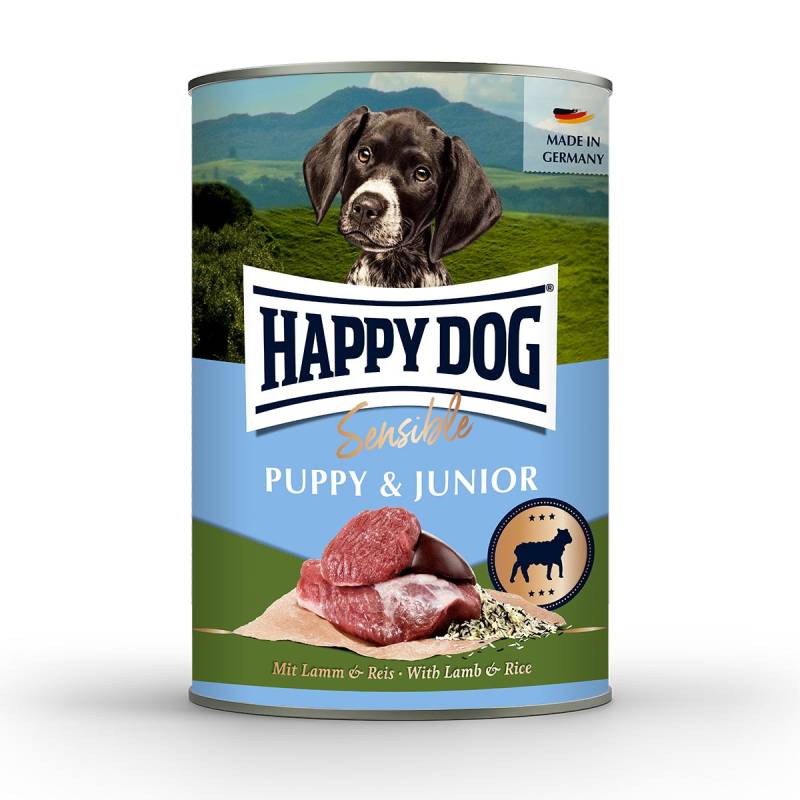 Happy Dog Sensible Puppy Lamm & Reis Dose 6x400g von Happy Dog