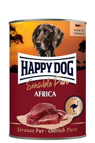 Happy Dog Sensible Pure Africa (Strauß) M 12 x 400 g von Happy Dog